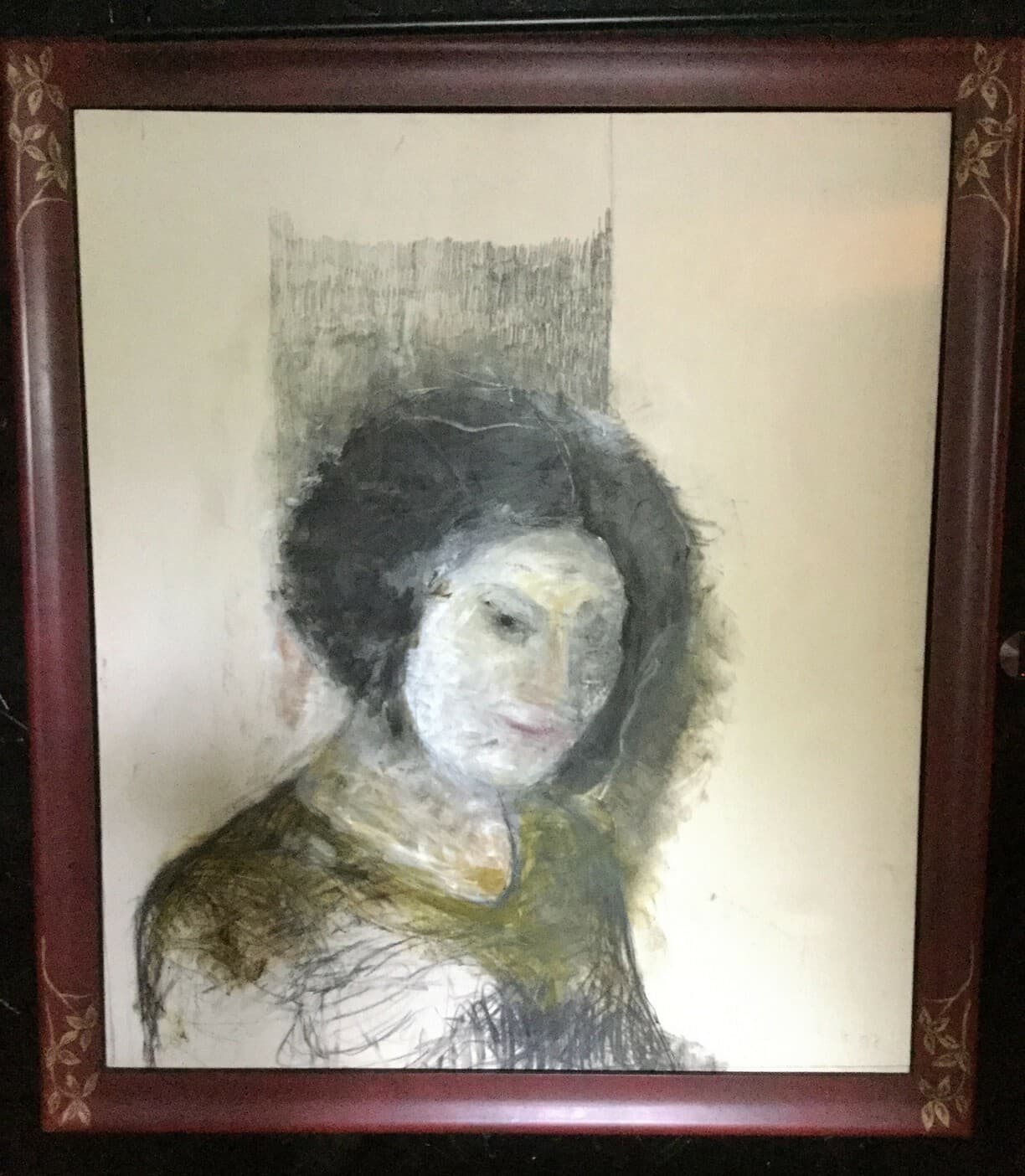 Christos Koutsouras Untitled Female Portrait Painting