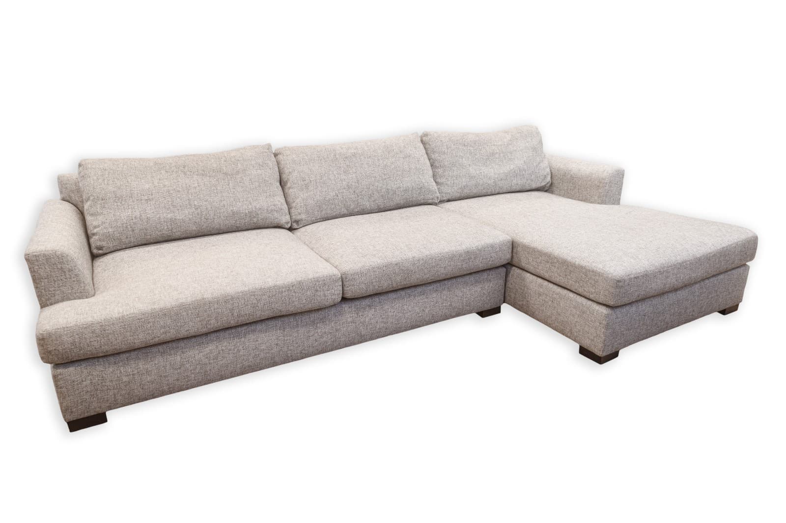 Bernhardt Nest Contemporary Gray Fabric 2pc Sectional Sofa - Thumbnail 2