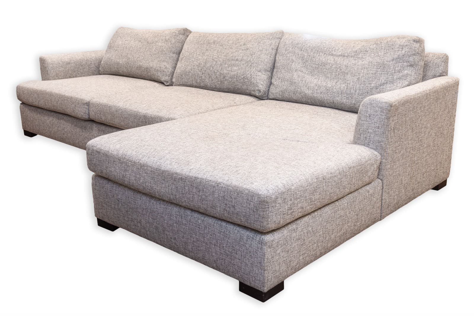Bernhardt Nest Contemporary Gray Fabric 2pc Sectional Sofa