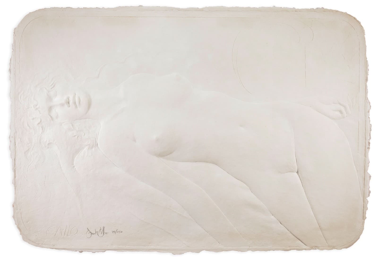 Frank Gallo The Faint Signed Contemporary Cast Paper Relief Sculpture 75/150 - Thumbnail 2