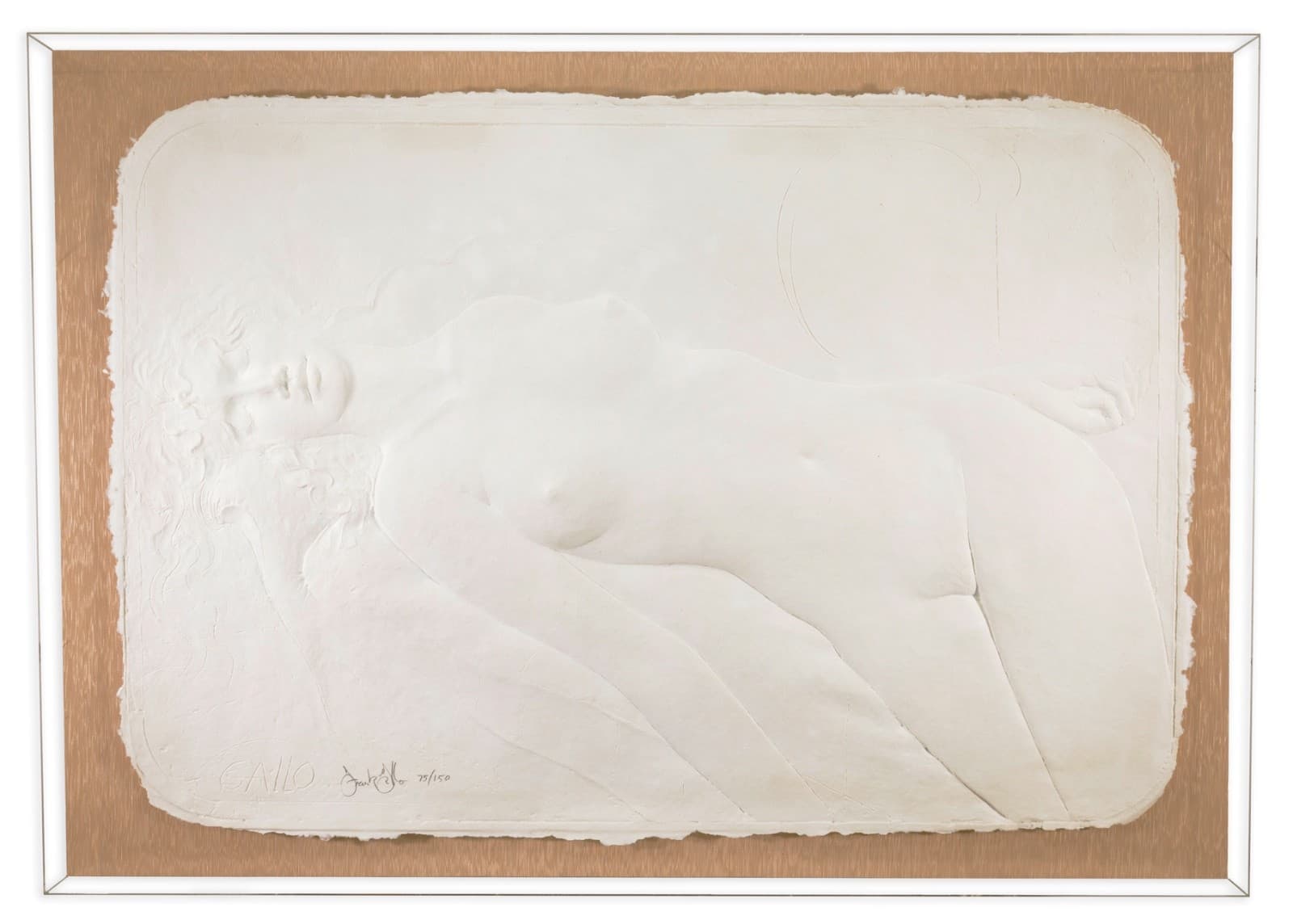 Frank Gallo The Faint Signed Contemporary Cast Paper Relief Sculpture 75/150