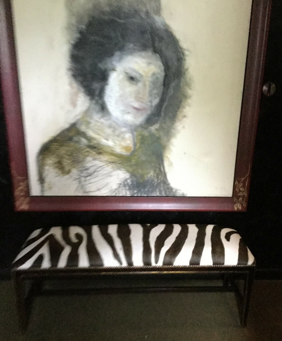 Christos Koutsouras Untitled Female Portrait Painting - Thumbnail 2