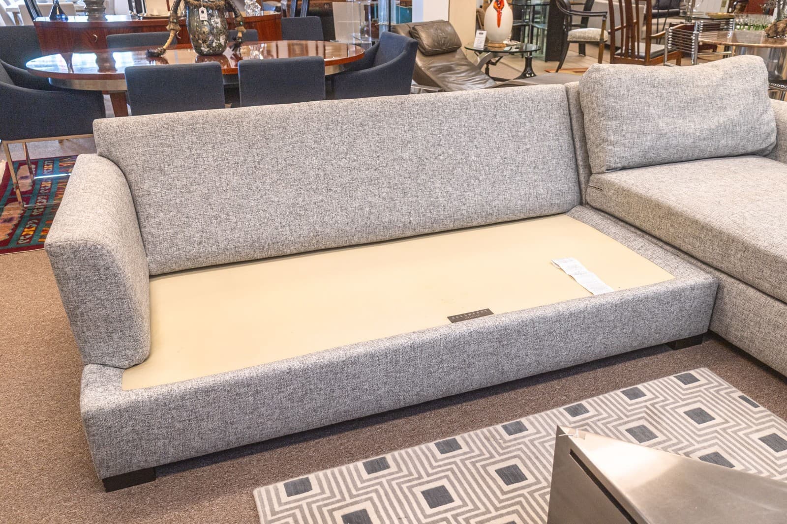 Bernhardt Nest Contemporary Gray Fabric 2pc Sectional Sofa - Thumbnail 8