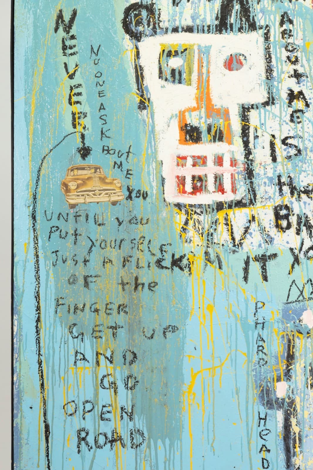 Jim Stella, Bad Thing Acrylic on Canvas Contemporary Street Art Painting Detroit - Thumbnail 4