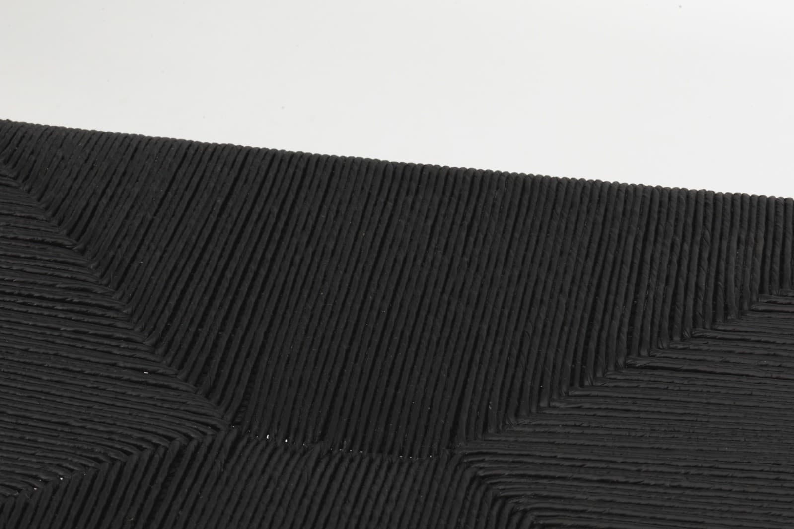 Indoor & Outdoor Low Profile Woven Black Rattan Bench - Thumbnail 5