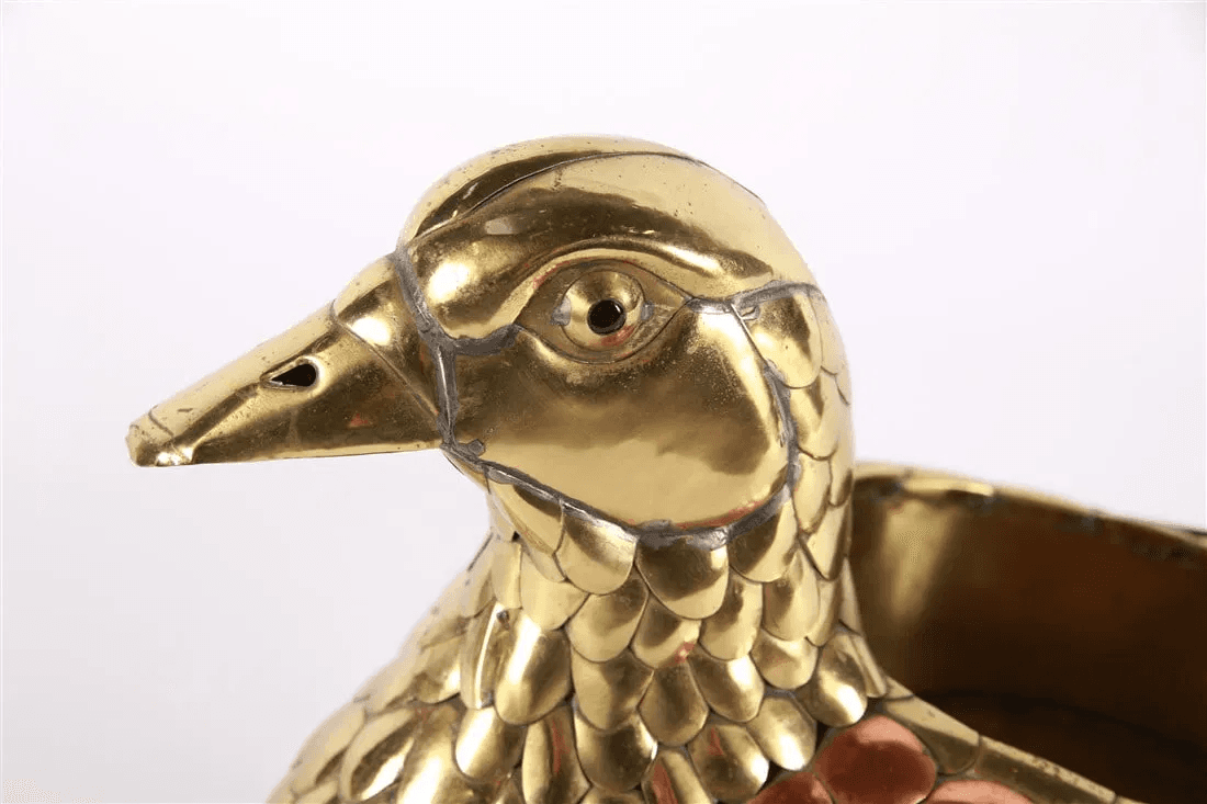 Sergio Bustamante, Welded Duck Planter Sculpture - Thumbnail 6