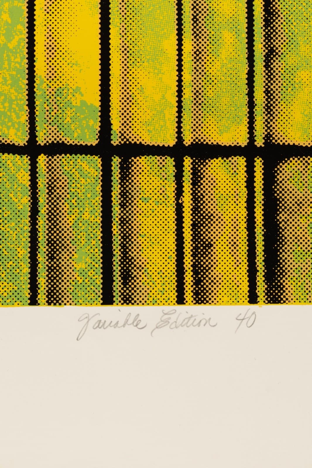 Judith Lipnik Perlow Column Series (Large I) 2003 Signed Serigraph on Paper - Thumbnail 5