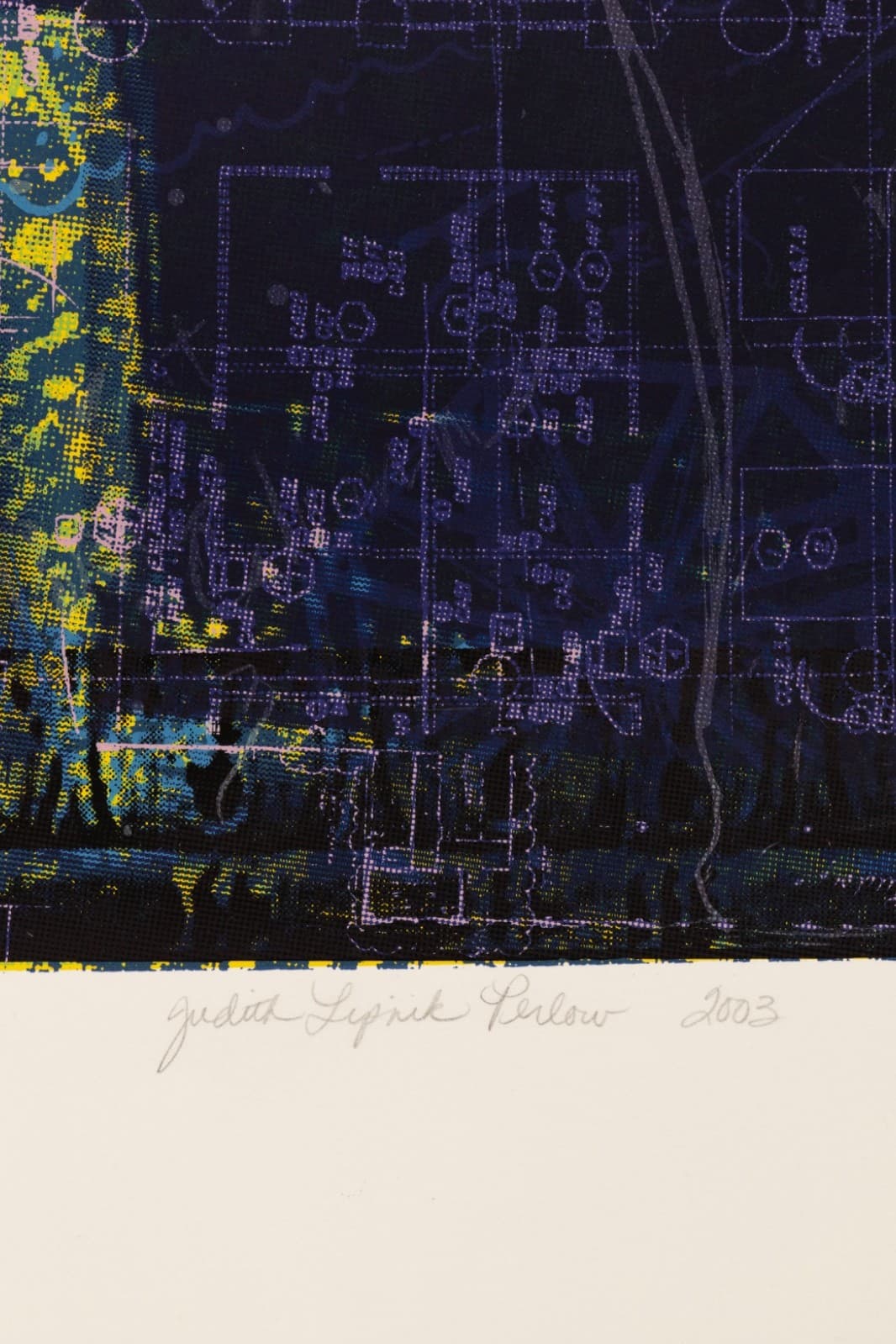 Judith Lipnik Perlow Column Series (Large II) 2003 Signed Serigraph on Paper - Thumbnail 6