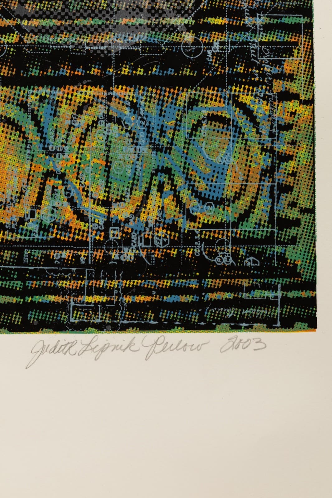 Judith Lipnik Perlow Column Series (Large I) 2003 Signed Serigraph on Paper - Thumbnail 6