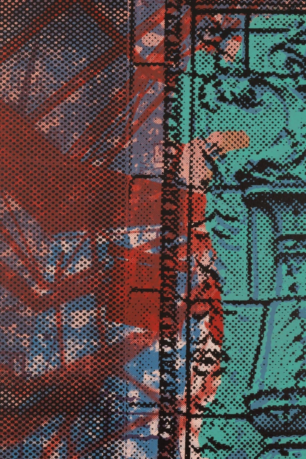 Judith Lipnik Perlow Column Series IX 2003 Signed Serigraph in Colors on Paper - Thumbnail 3