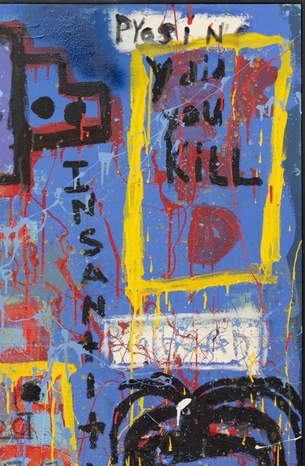Jim Stella, Betrail Acrylic on Canvas Contemporary Street Art Painting Detroit - Thumbnail 5