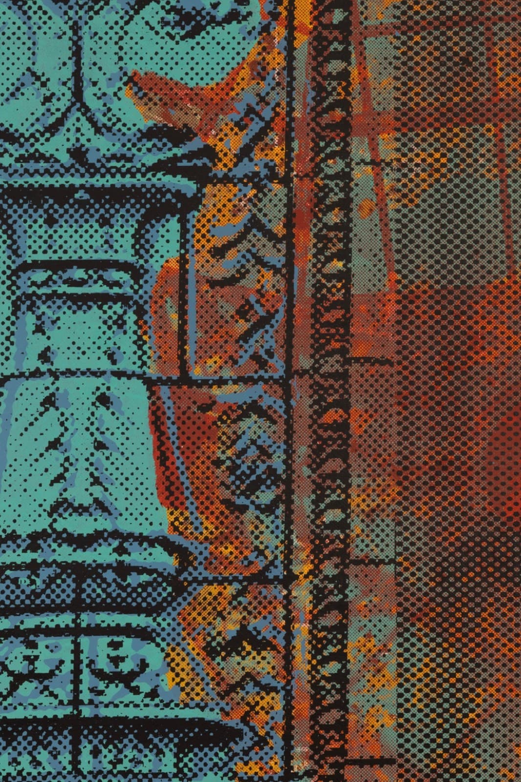 Judith Lipnik Perlow Column Series XI 2003 Signed Serigraph in Colors on Paper - Thumbnail 3