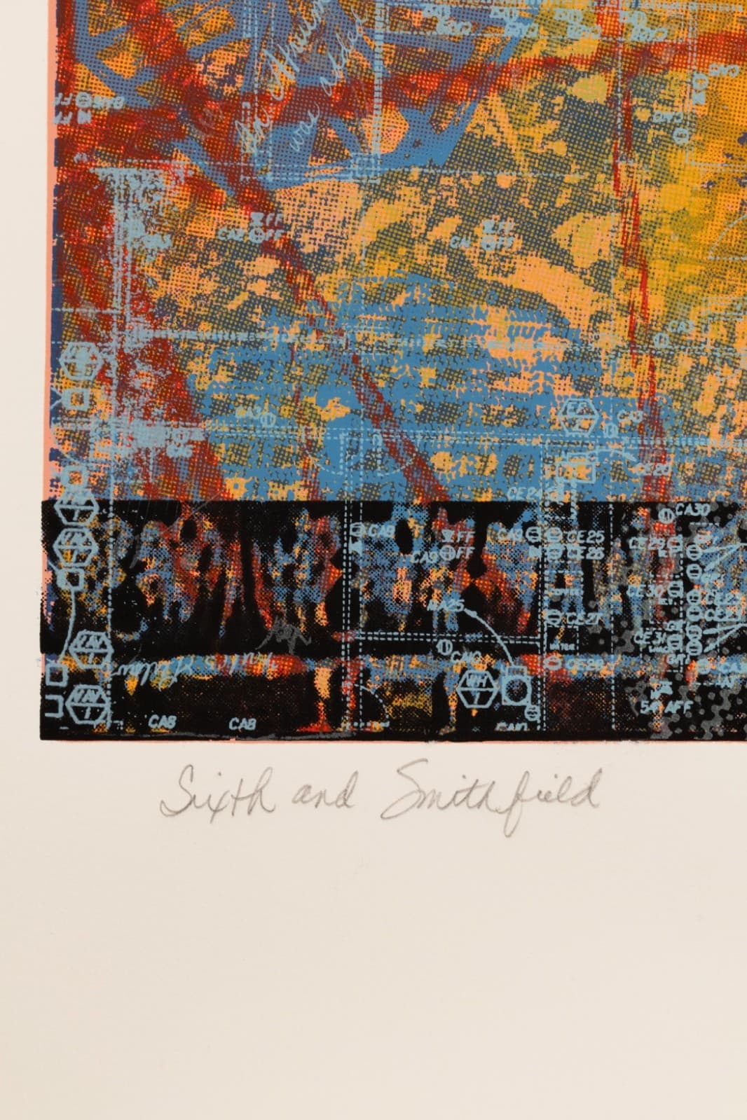Judith Lipnik Perlow Column Series (Large IV) 2003 Signed Serigraph on Paper - Thumbnail 4