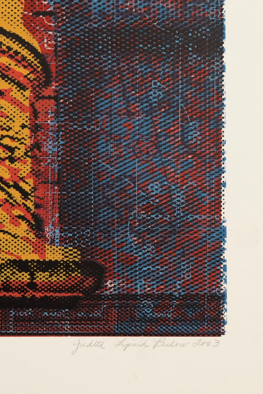 Judith Lipnik Perlow Column Series VIII 2003 Signed Serigraph in Colors on Paper - Thumbnail 4