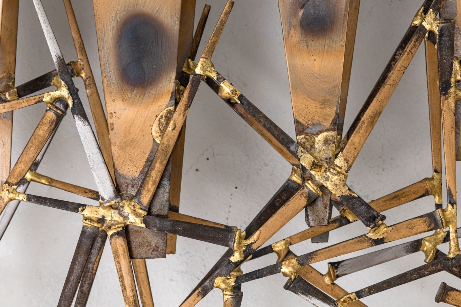 Marc Weinstein Creates Plutonic Brutalist Torch Cut Wall Sculpture - Thumbnail 4