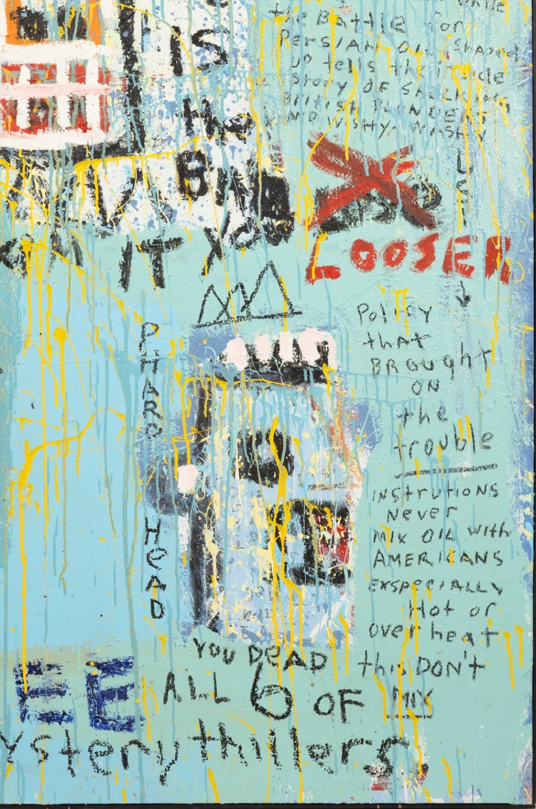 Jim Stella, Bad Thing Acrylic on Canvas Contemporary Street Art Painting Detroit - Thumbnail 3