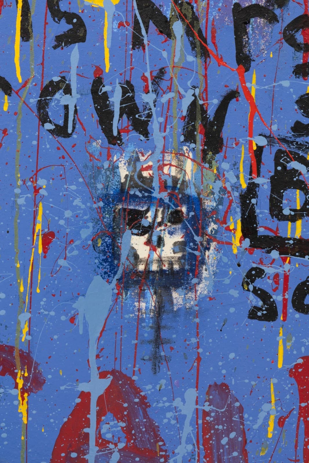 Jim Stella, Betrail Acrylic on Canvas Contemporary Street Art Painting Detroit - Thumbnail 4
