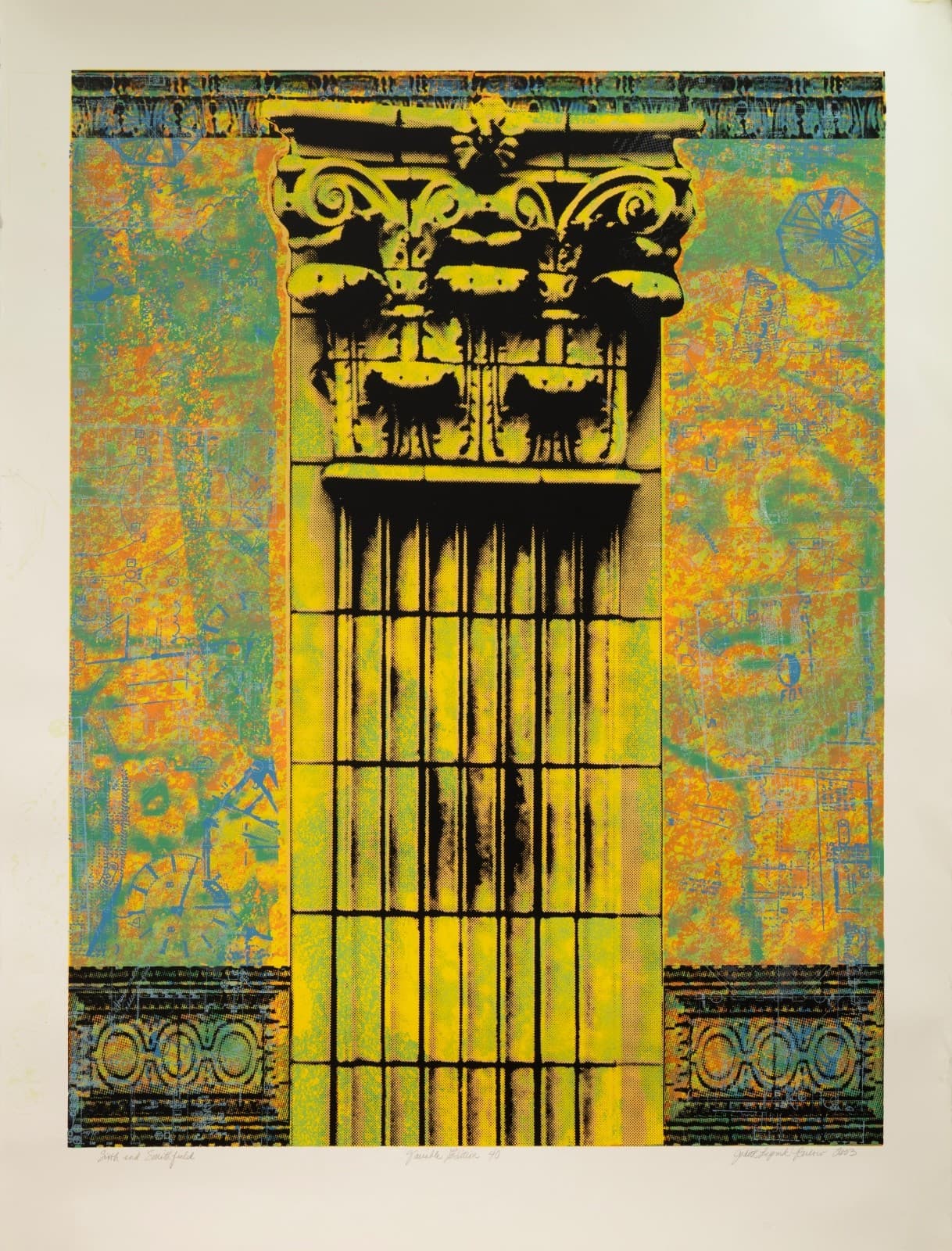 Judith Lipnik Perlow Column Series (Large I) 2003 Signed Serigraph on Paper