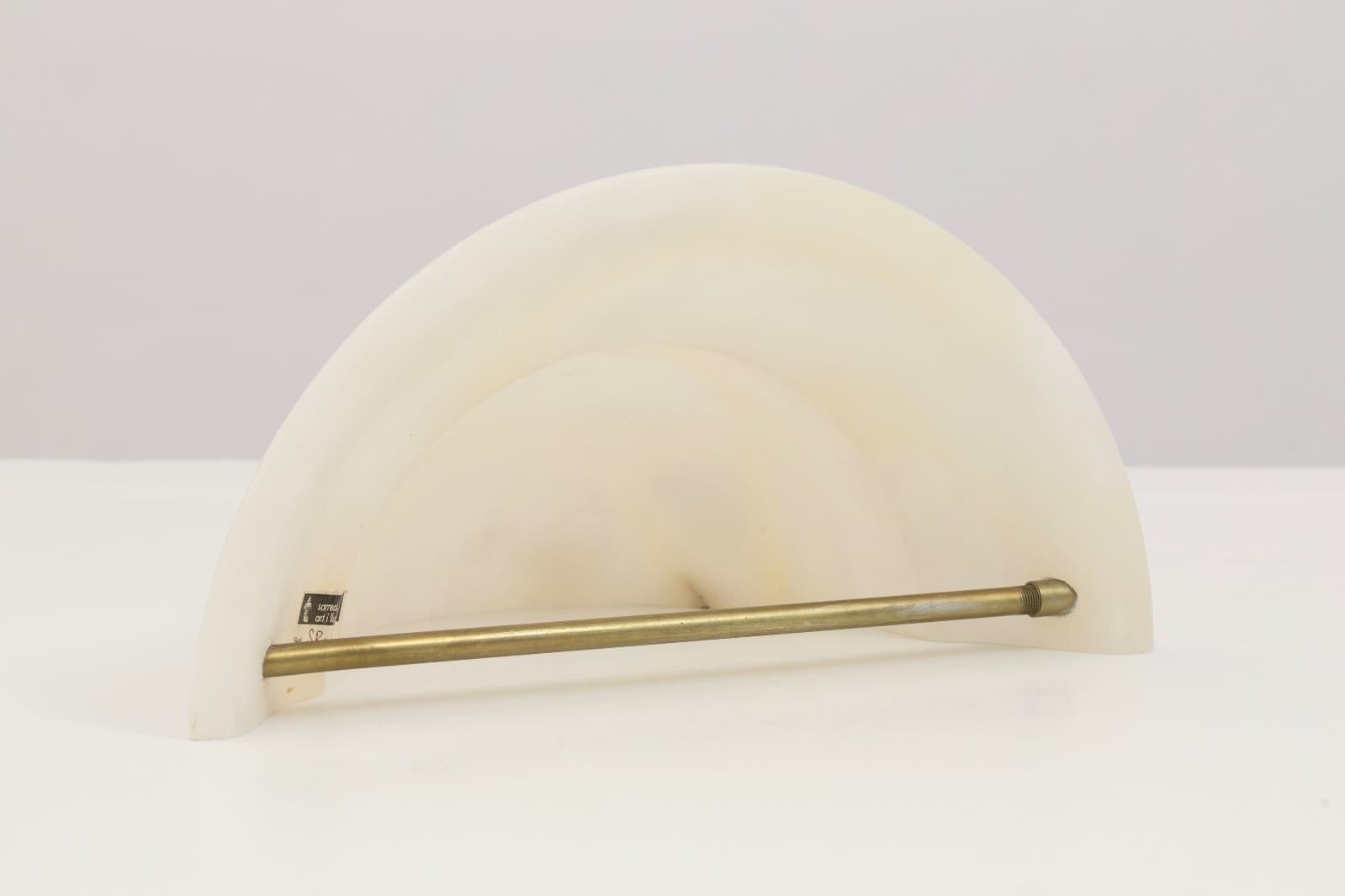 Pair Of Spanish Sarreal Art Illum Alabaster Wall Sconces - Thumbnail 5