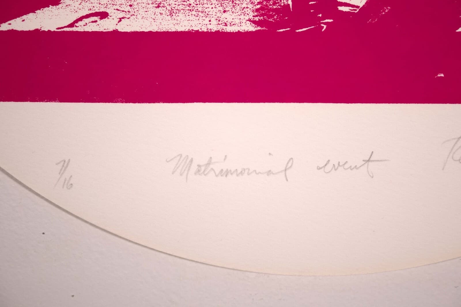 Reynold Lowe Matrimonial Event Signed Contemporary Screenprint on Paper 7/16 UF - Thumbnail 4