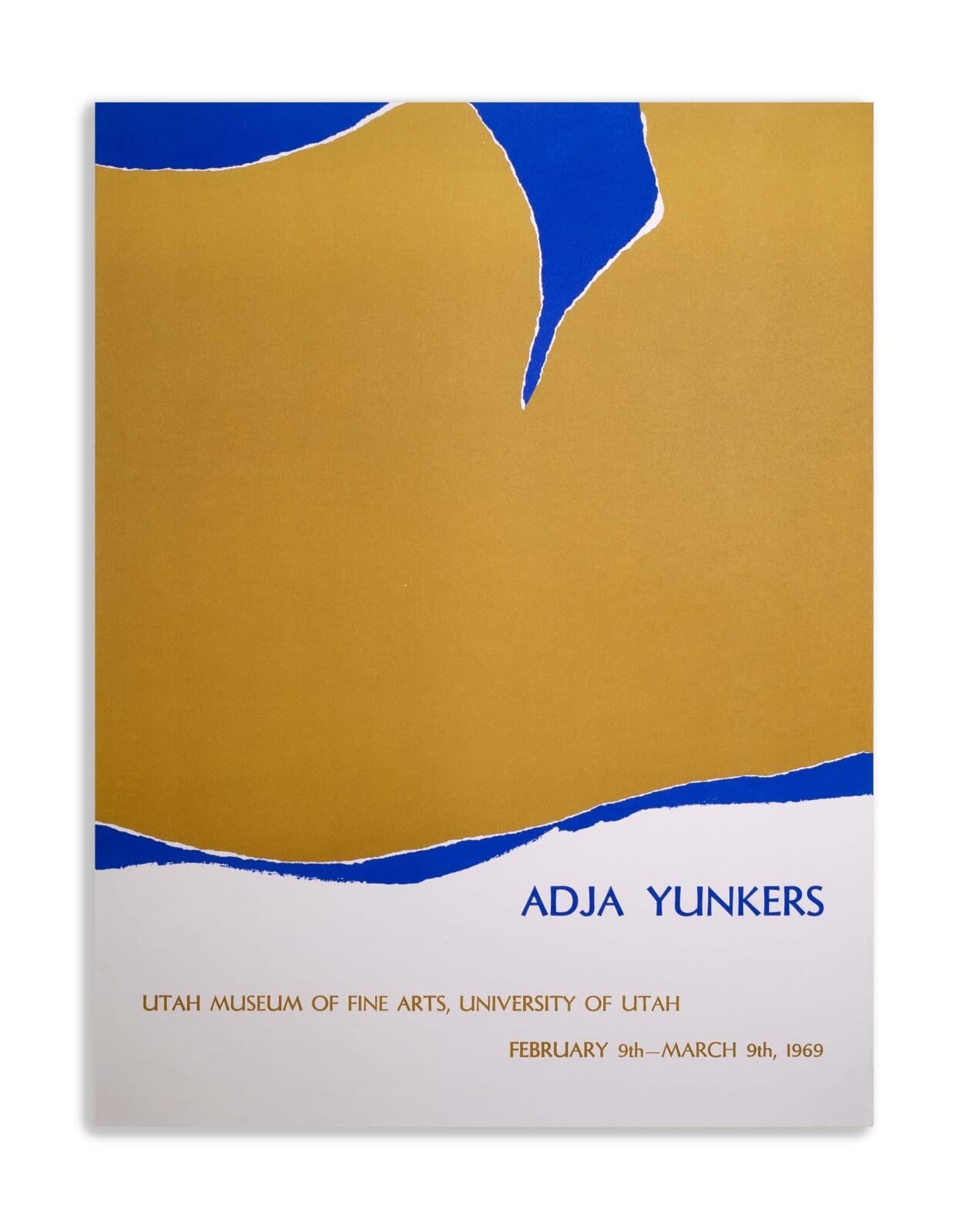 Adja Yunkers Utah Museum of Fine Art Lithographic Exhibition Poster Unframed '69 - Thumbnail 2