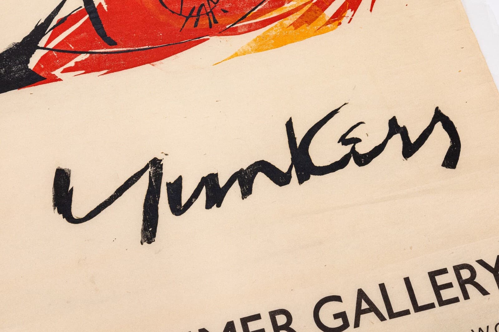 Adja Yunkers The Zwemmer Gallery Modern Lithographic Hanging Exhibition Poster - Thumbnail 4