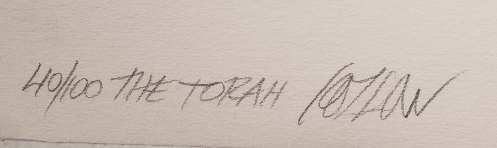 Richard Kozlow The Torah Serigraph 40/100 Signed and Numbered - Thumbnail 9