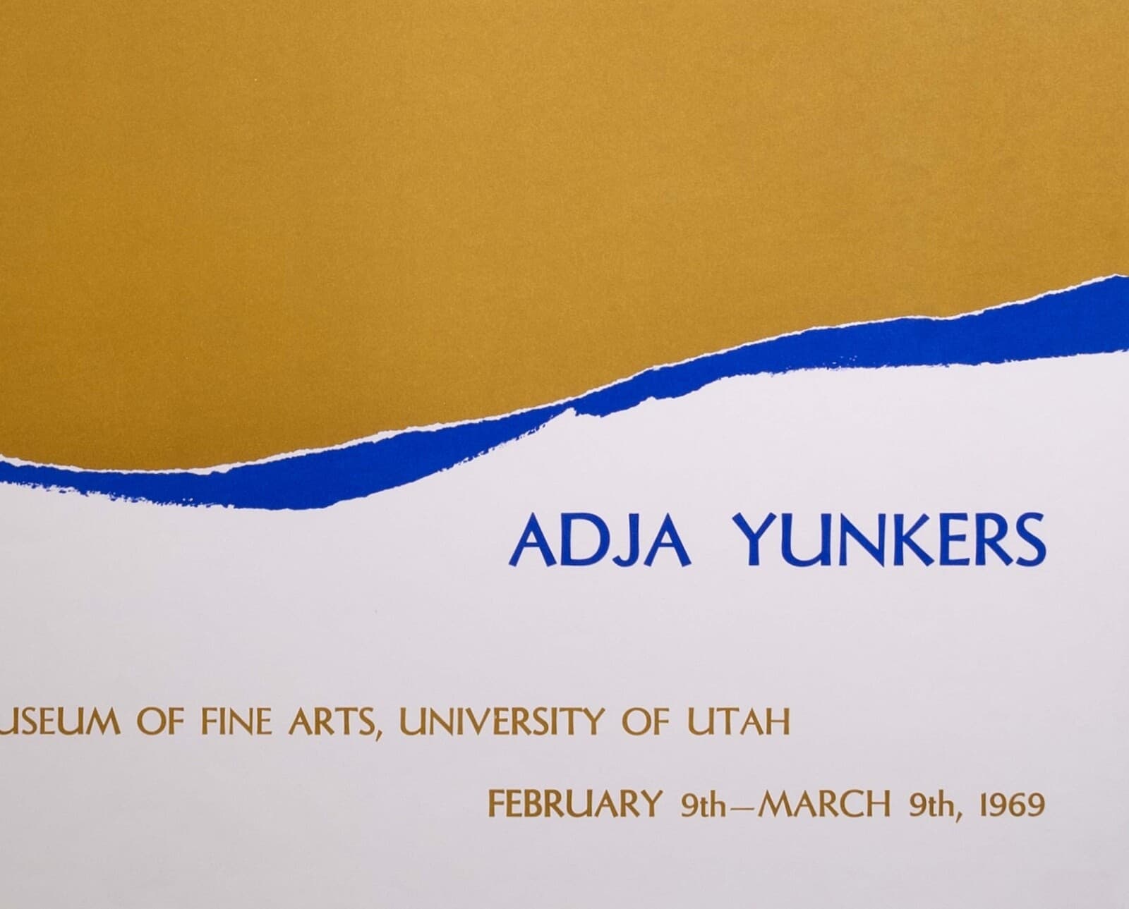 Adja Yunkers Utah Museum of Fine Art Lithographic Exhibition Poster Unframed '69 - Thumbnail 5