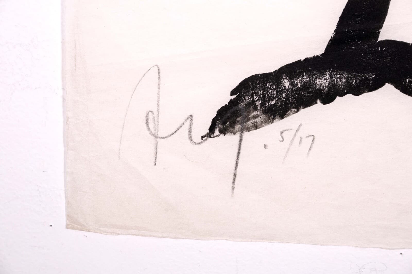 Adja Yunkers Untitled (Portrait X) Signed Modern Abstract Woodcut on Paper 5/17 - Thumbnail 6