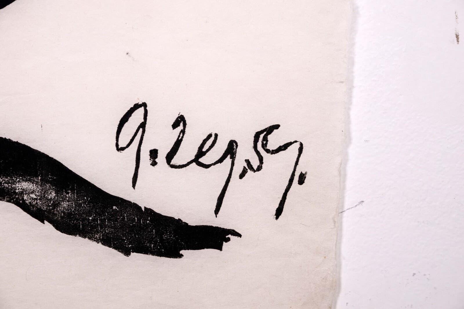 Adja Yunkers Untitled (Portrait X) Signed Modern Abstract Woodcut on Paper 5/17 - Thumbnail 7