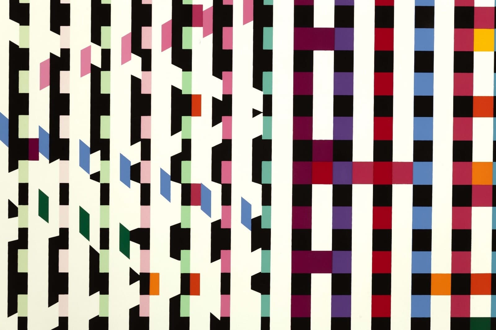 Yaacov Agam Multi-Mag Rhythm (Gold) Signed Op Art Modern Silkscreen 86/180 UF - Thumbnail 4
