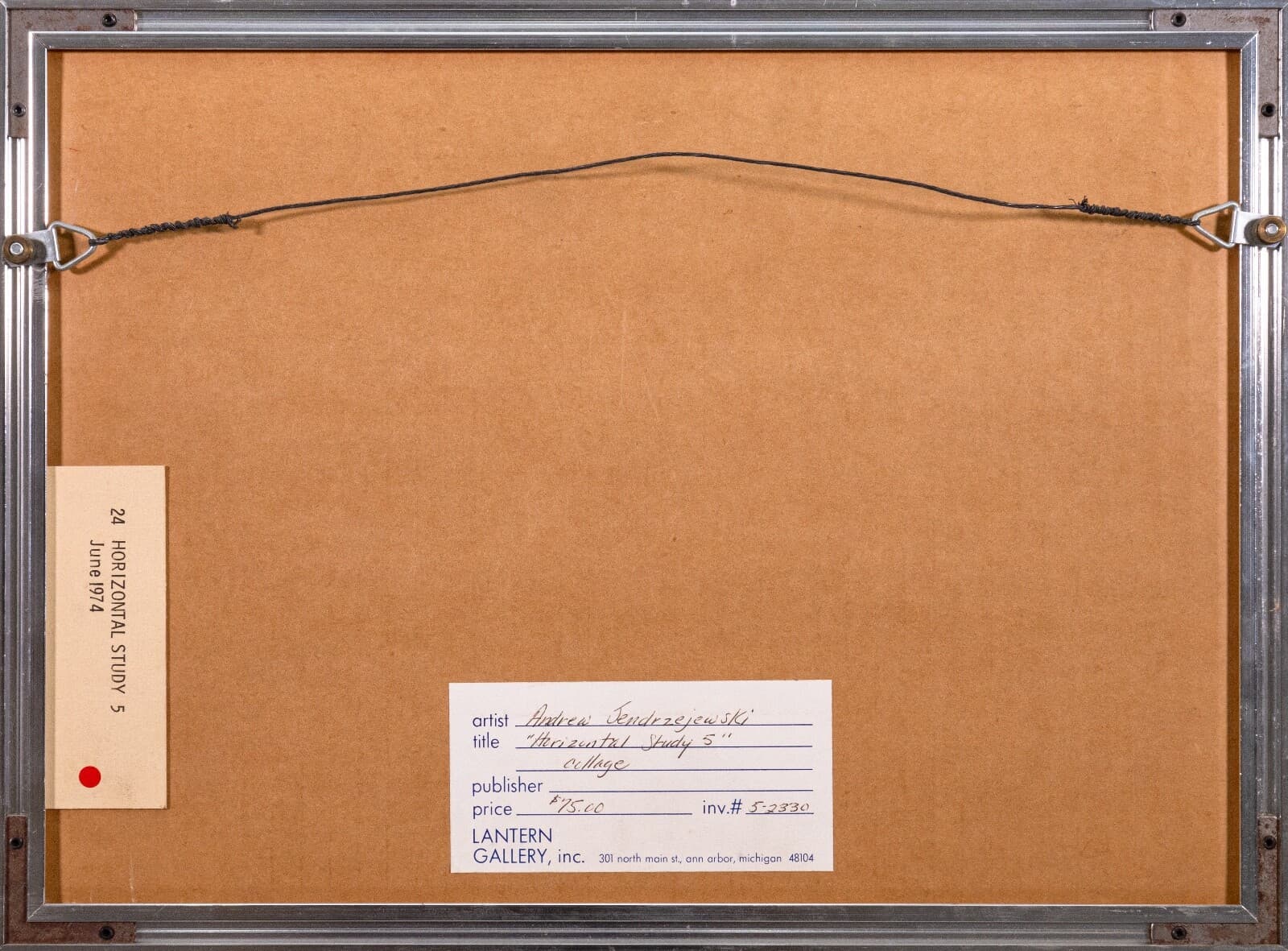 Andrew Jendrzejewski Horizontal Study 5 Signed Contemporary Collage on Paper - Thumbnail 6