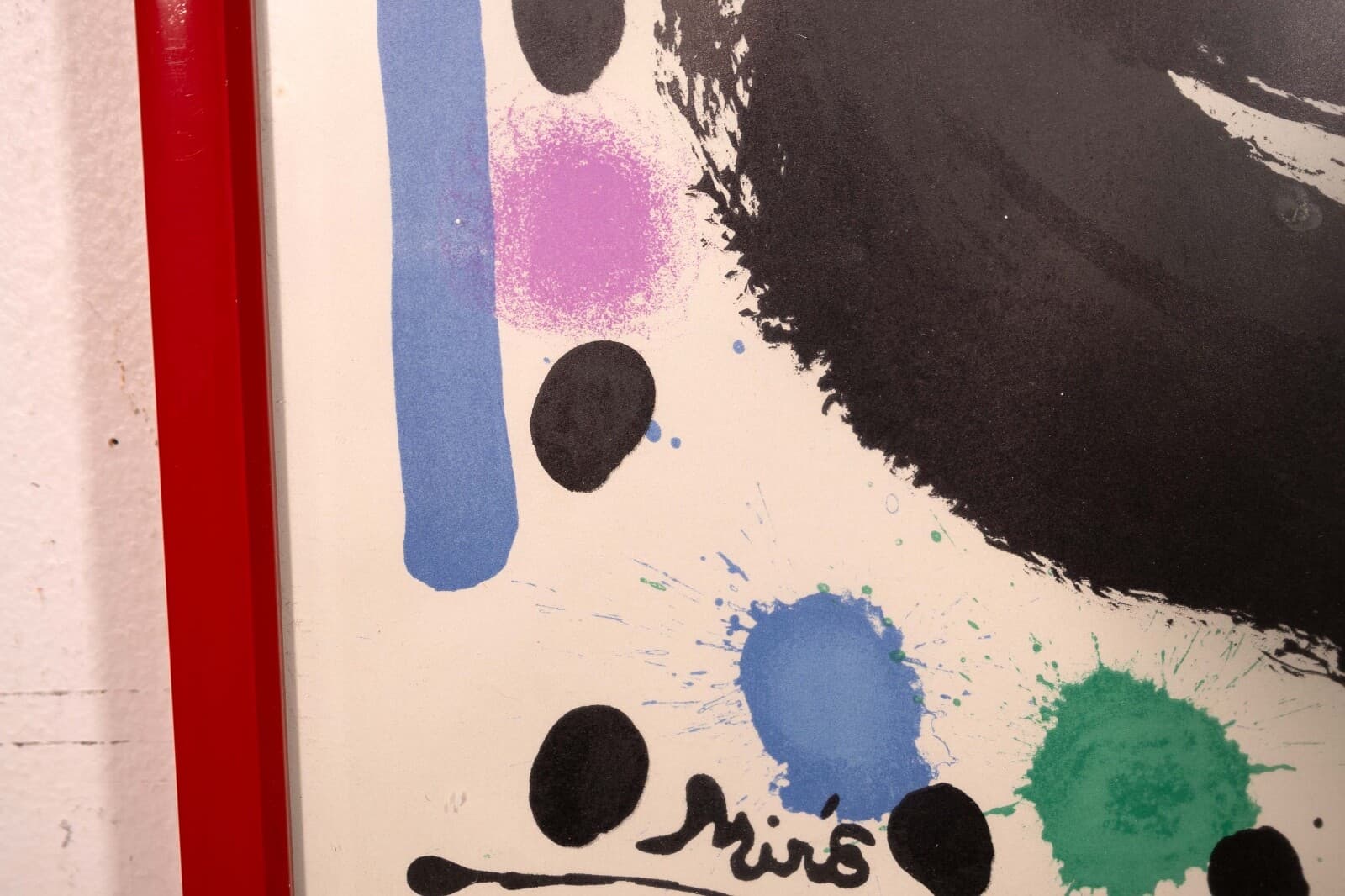 Joan Miro Atelier Mourlot New York Original Modern Lithographic Poster Framed - Thumbnail 5