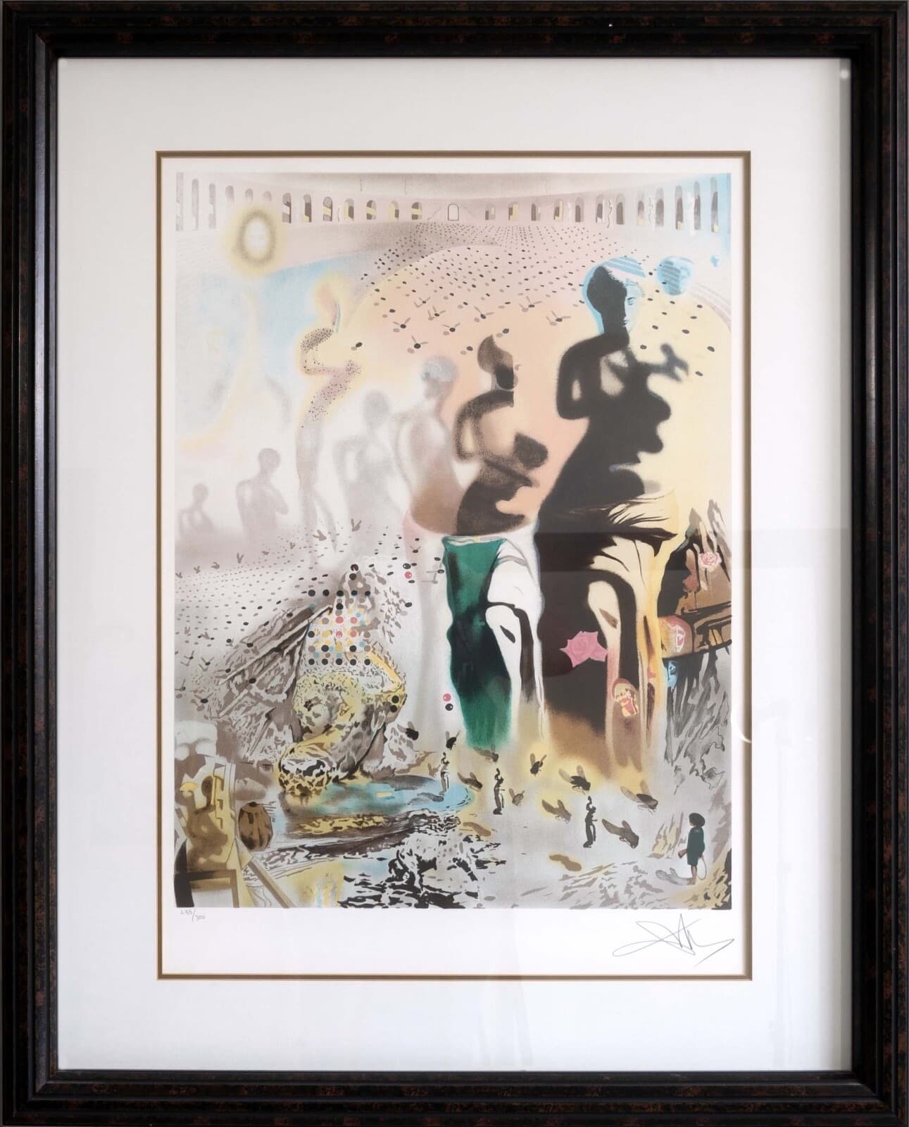 Salvador Dali Hallucinogenic Toreador Signed Modern Surreal Lithograph 235/300 - Thumbnail 2