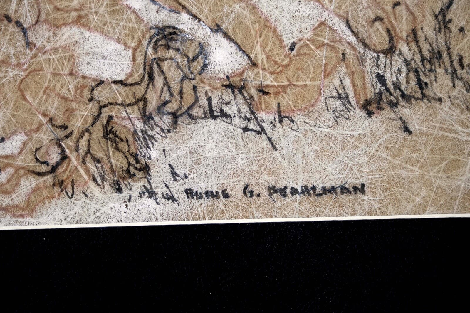 Ruthe G Pearlman Signed Modern Figurative Nude Watercolor On Paper Framed 1970s - Thumbnail 8