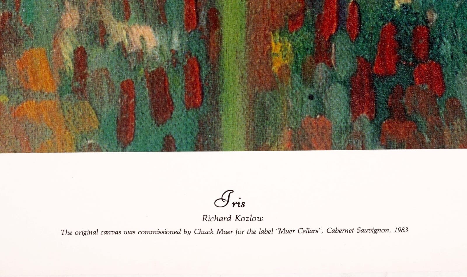Richard Kozlow Chuck Muer Wine Vintage Art Posters Iris, Day Lilies, & Poppies - Thumbnail 6