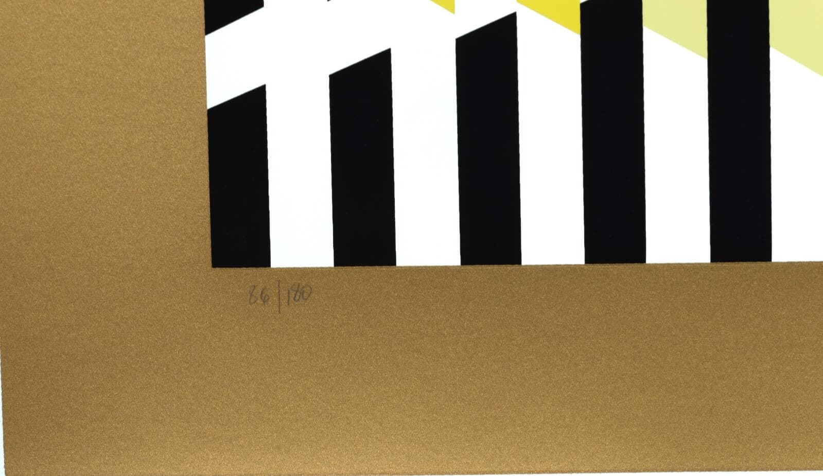 Yaacov Agam Multi-Mag Rhythm (Gold) Signed Op Art Modern Silkscreen 86/180 UF - Thumbnail 7