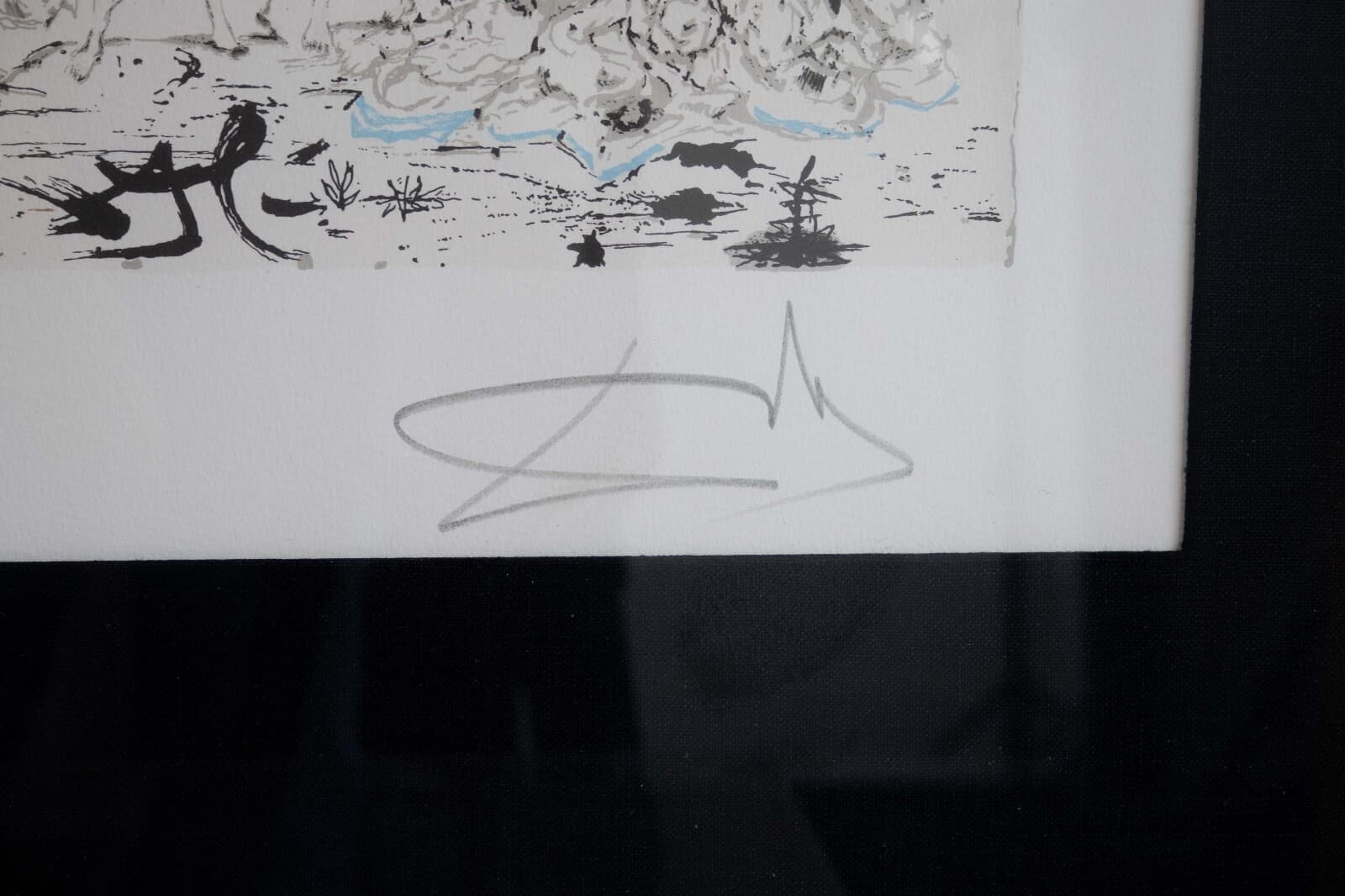 Modern Surrealism Lithograph In the Style of Salvador Dali L'Age d'Or Framed - Thumbnail 7