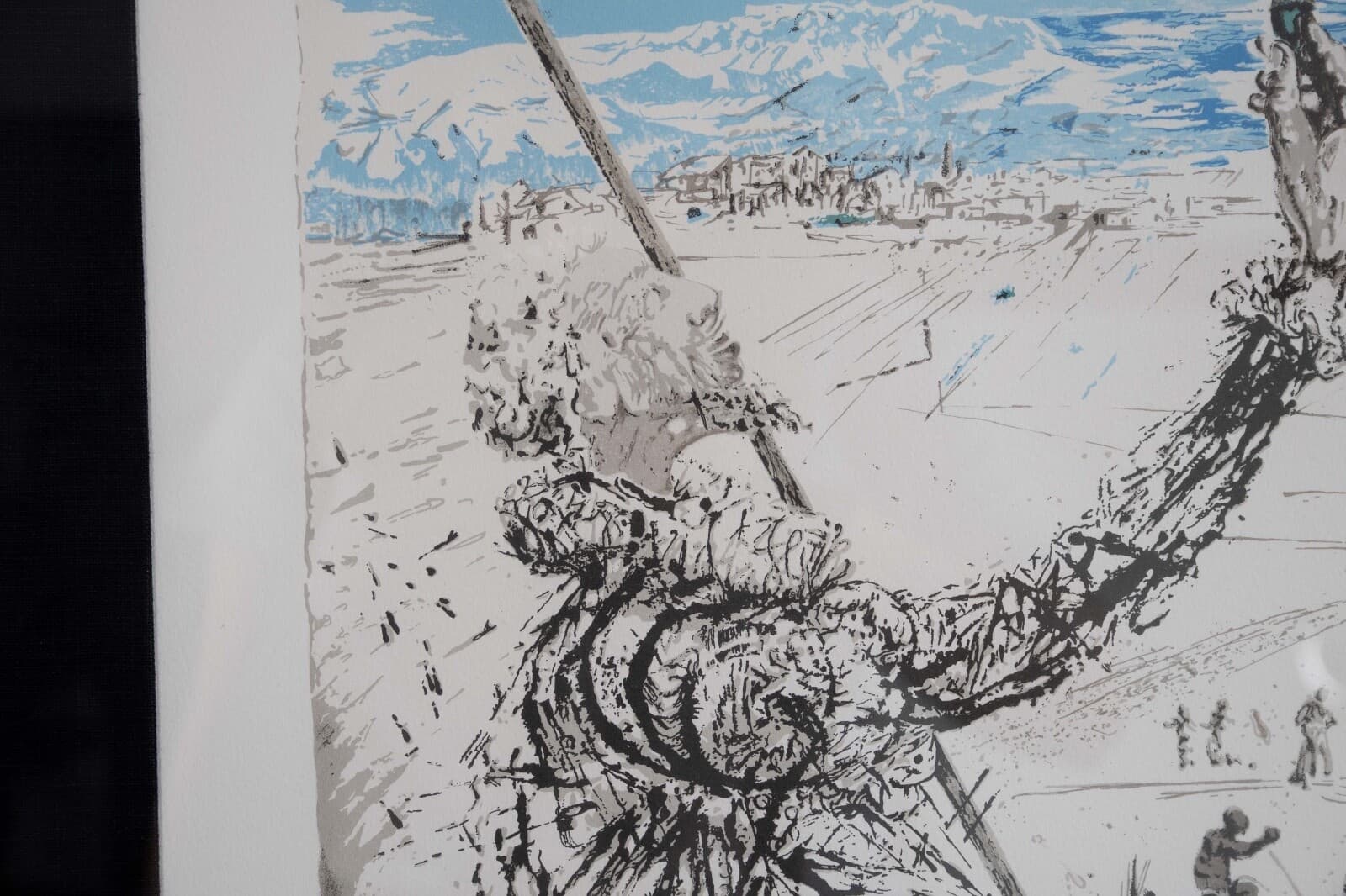 Modern Surrealism Lithograph In the Style of Salvador Dali L'Age d'Or Framed - Thumbnail 2