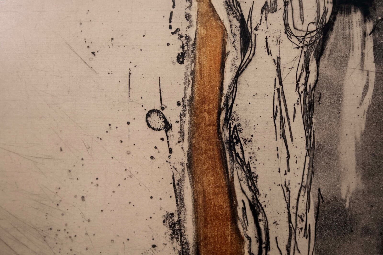 Karl Brandstatter Untitled Nude Modernist Etching on Paper 38/120 Framed 1970s - Thumbnail 6