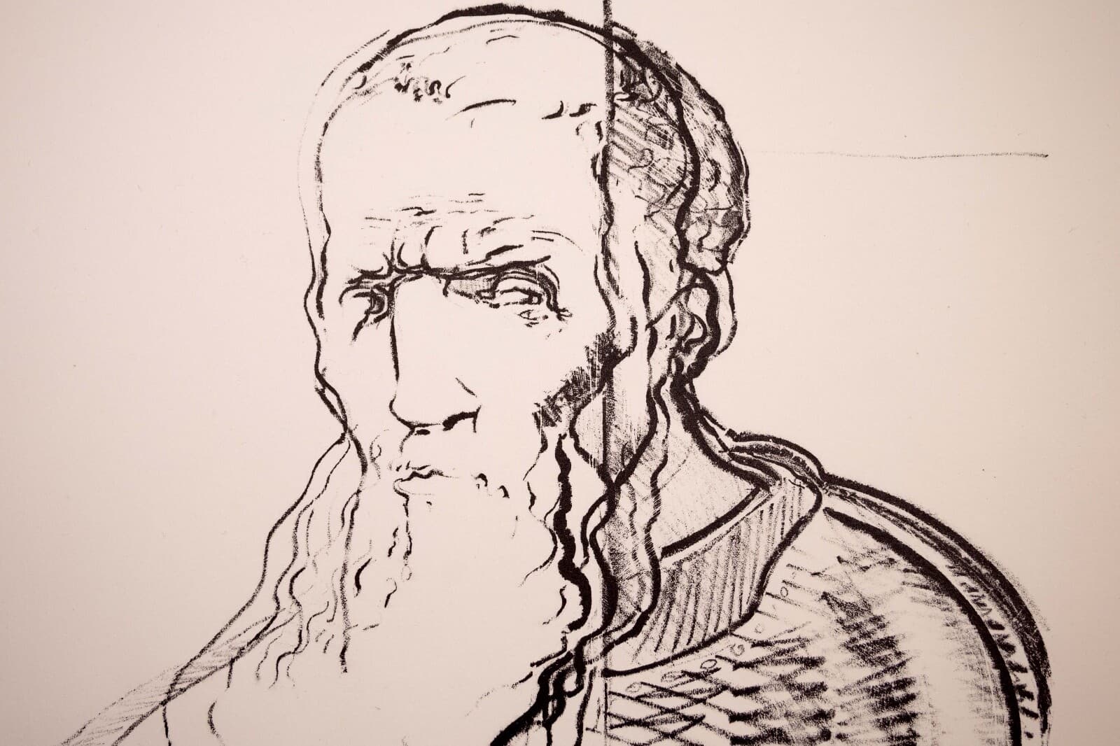 John Mills Michelangelo Saytar Signed Contemporary Screenprint on Paper 14/15 UF - Thumbnail 3