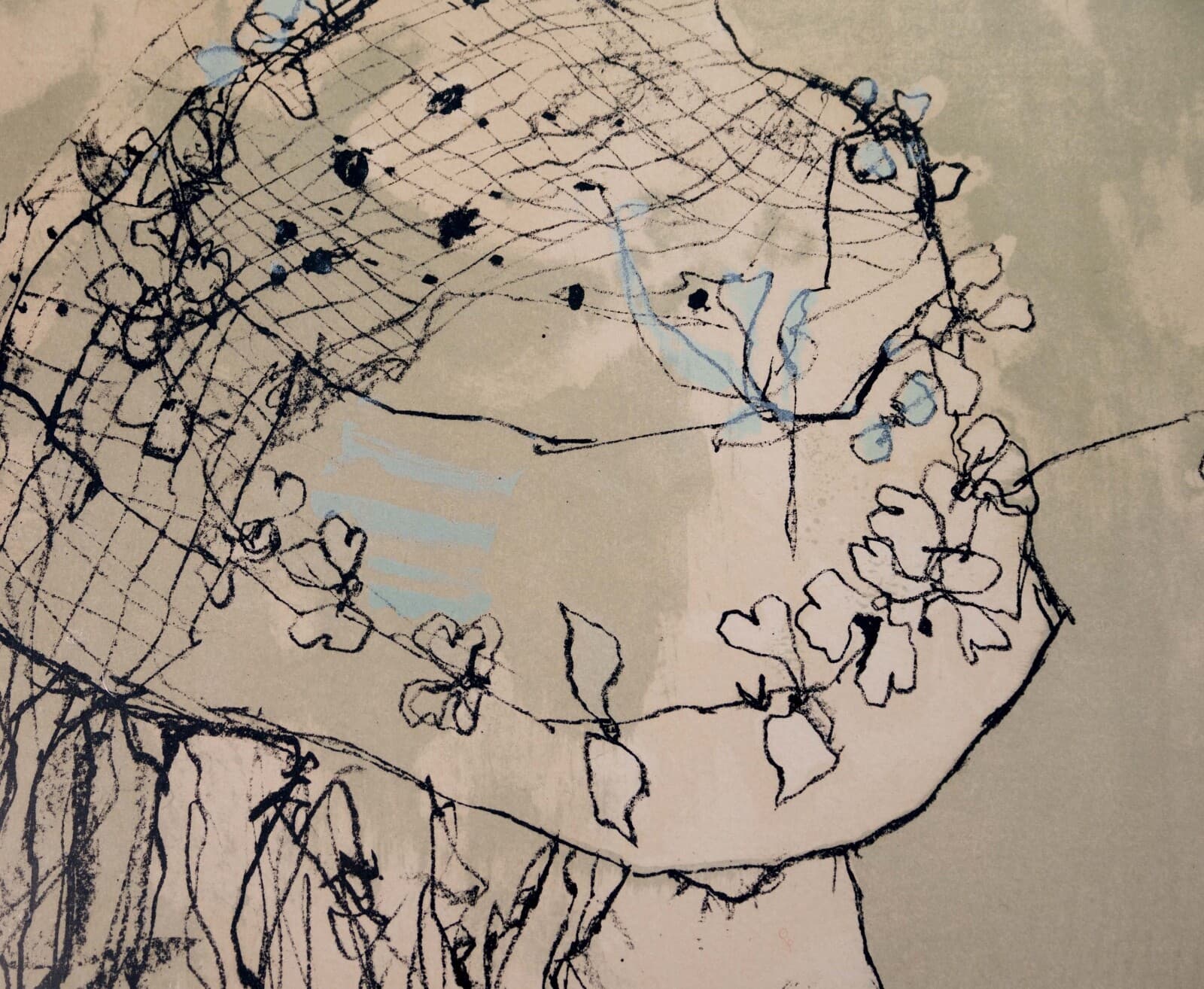 Jean Jansem Offrande Signed Modernist Figurative Lithograph on Paper 157/275 - Thumbnail 4