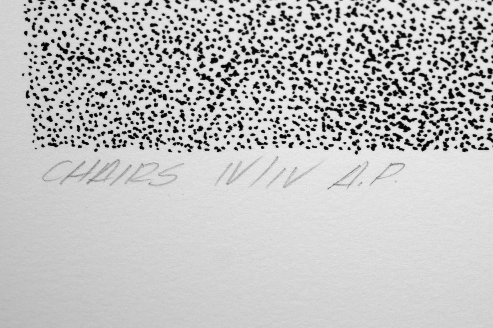 Ann Mikolowski Chairs Signed Contemporary Screenprint on Paper IV/IV A.P. UF - Thumbnail 6