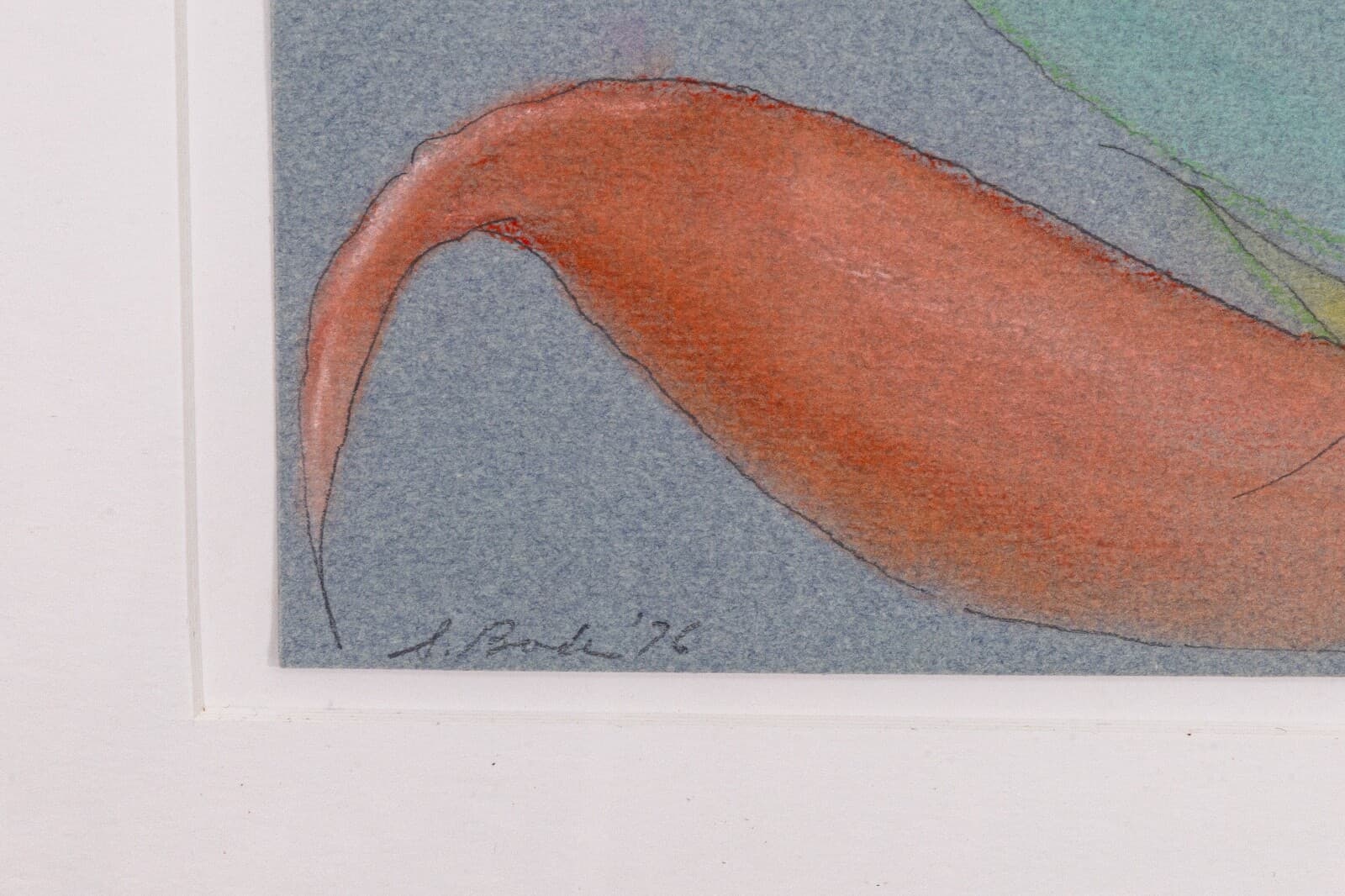 Stanley Boxer Bouquets Spawning Intruders Signed Crayon Pastel & Pencil Drawing - Thumbnail 6