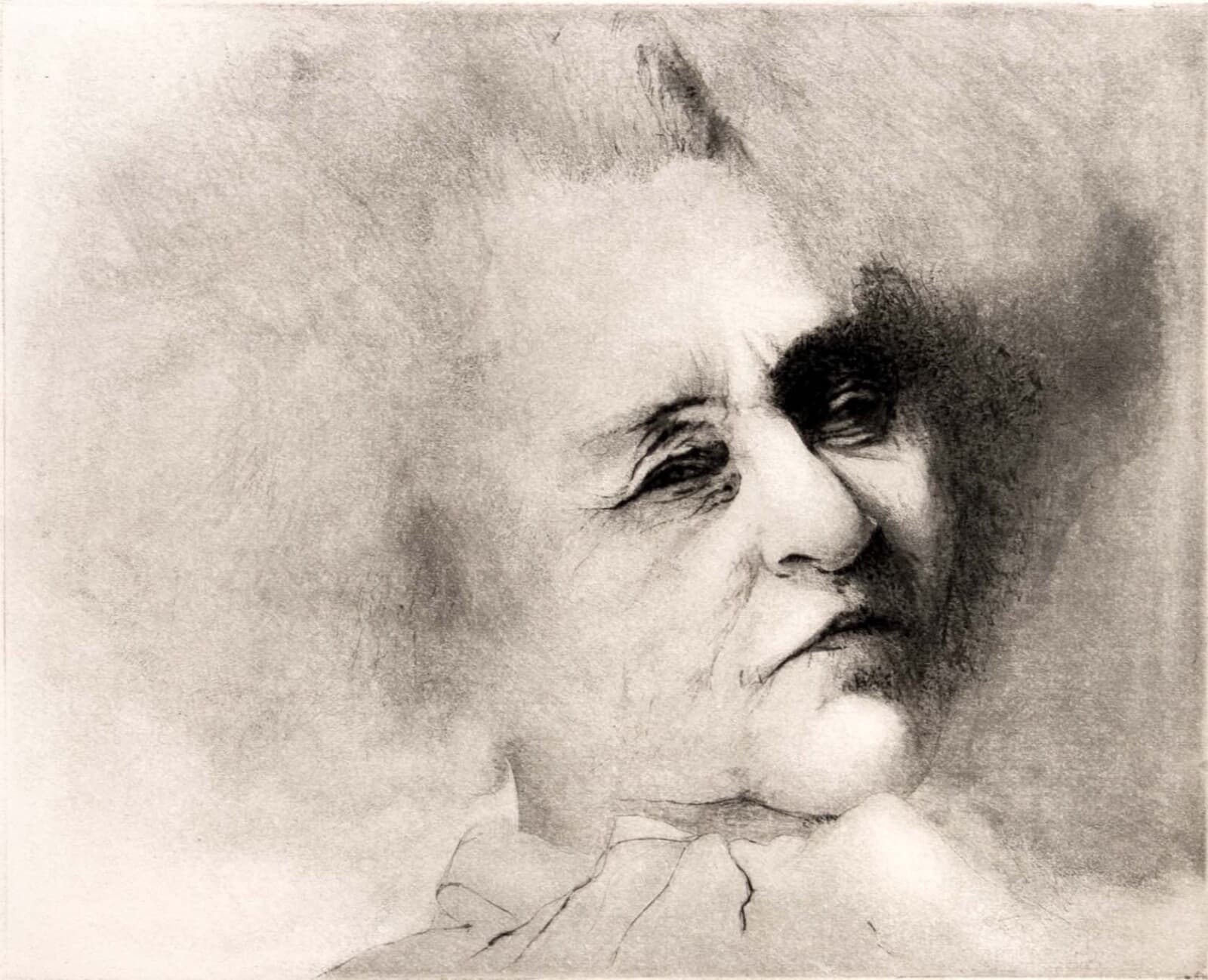 Gwen Gugell Colette Signed Contemporary Figurative Etching on Paper 6/10 UF - Thumbnail 3