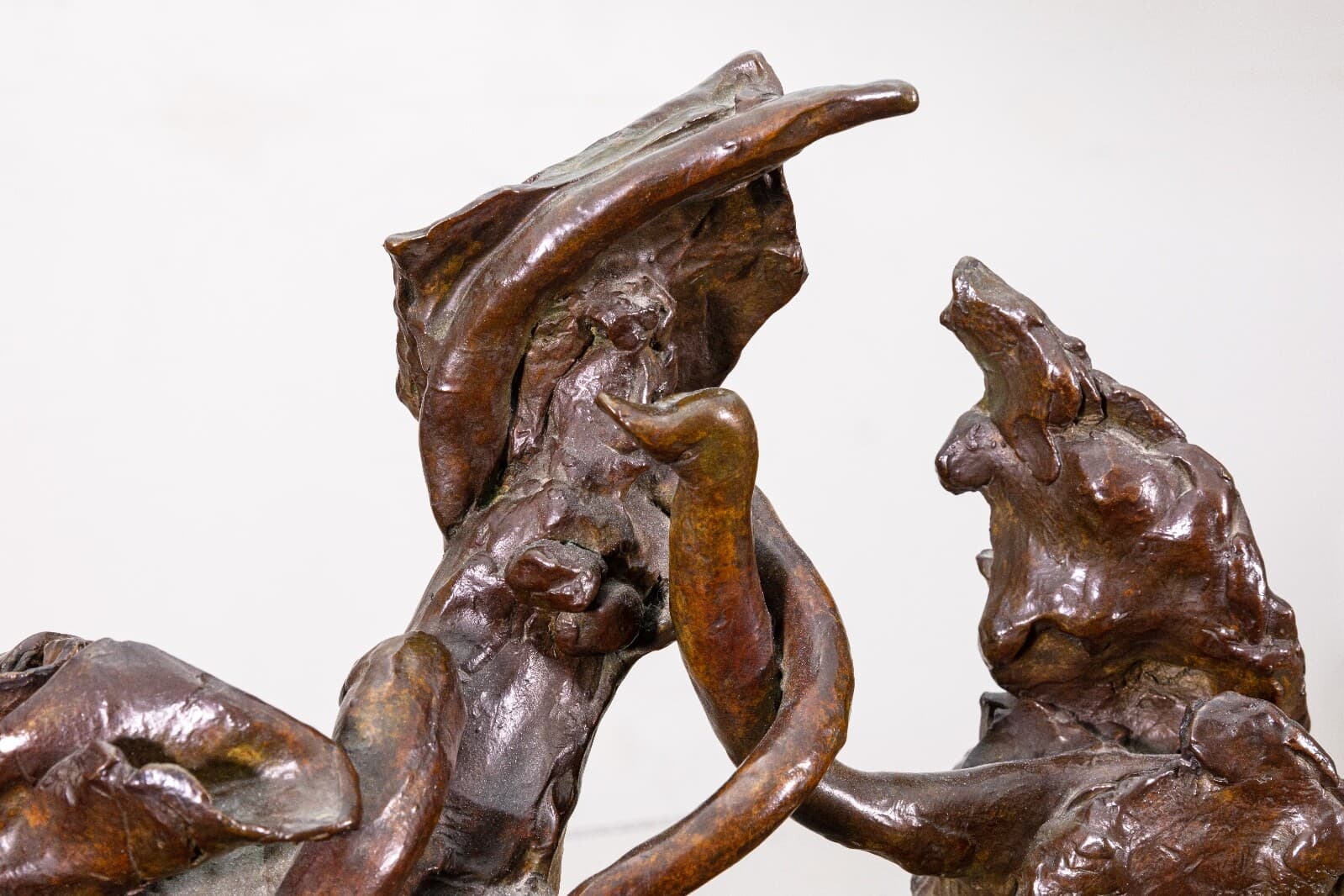 Reuben Nakian Leda & the Swan Signed Modern Figurative Cast Bronze Sculpture 7/7 - Thumbnail 4