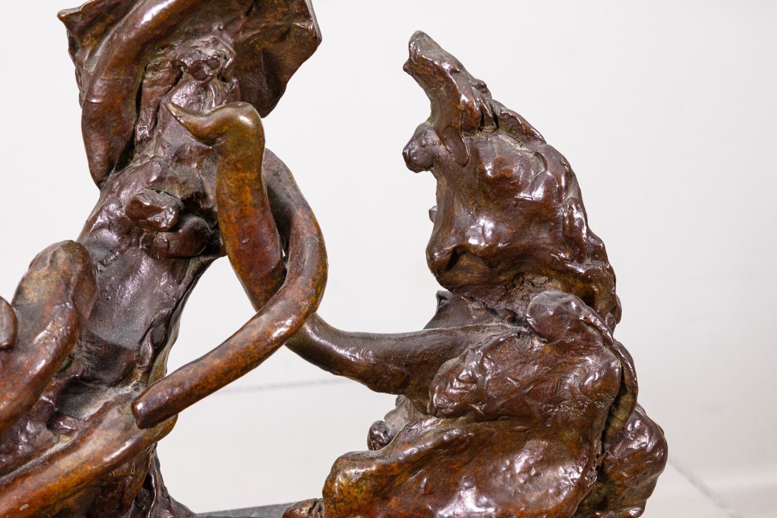 Reuben Nakian Leda & the Swan Signed Modern Figurative Cast Bronze Sculpture 7/7 - Thumbnail 5