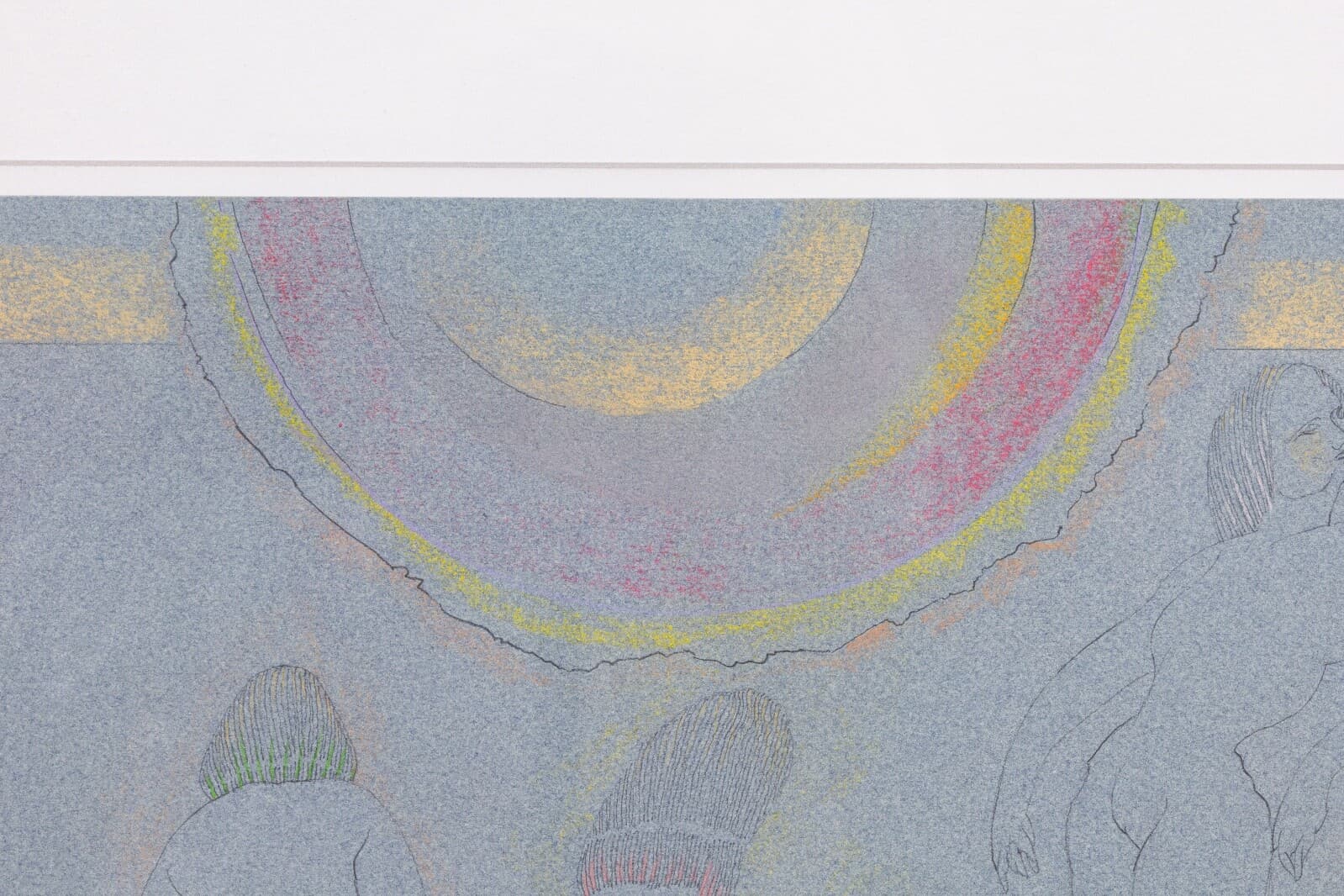 Stanley Boxer Bouquets Spawning Intruders Signed Crayon Pastel & Pencil Drawing - Thumbnail 2