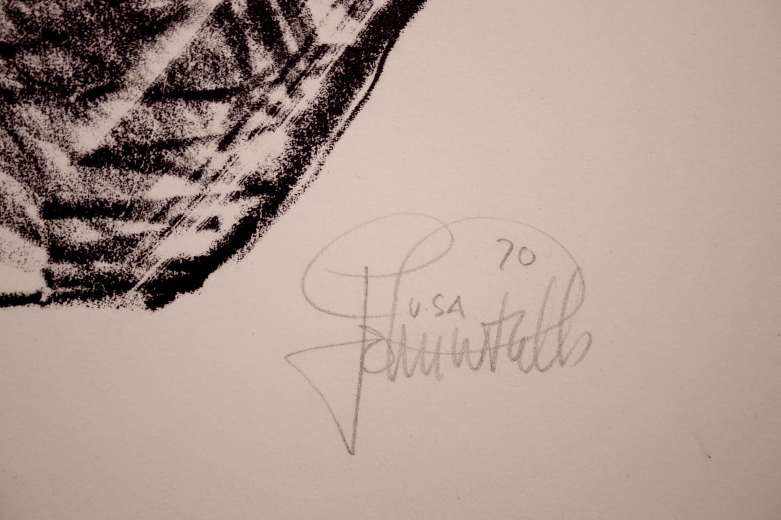 John Mills Michelangelo Saytar Signed Contemporary Screenprint on Paper 14/15 UF - Thumbnail 7