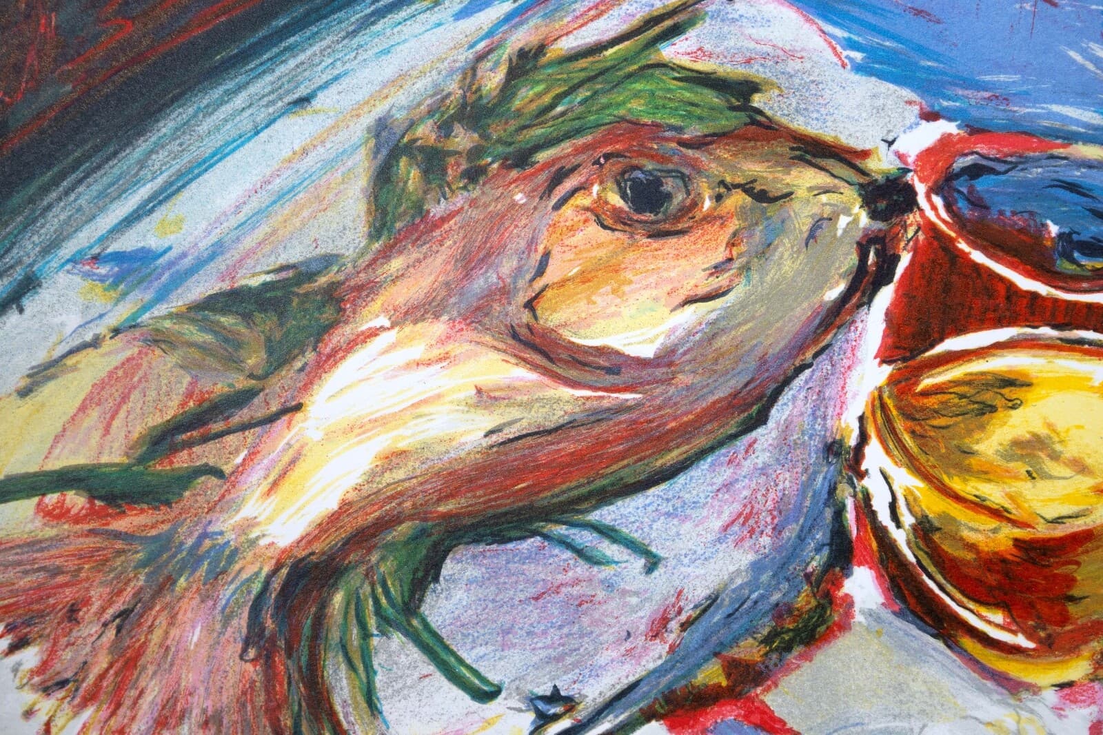 James Michalopoulos Fish Swish Signed Contemporary Lithograph 2018 UF 680/900 - Thumbnail 7